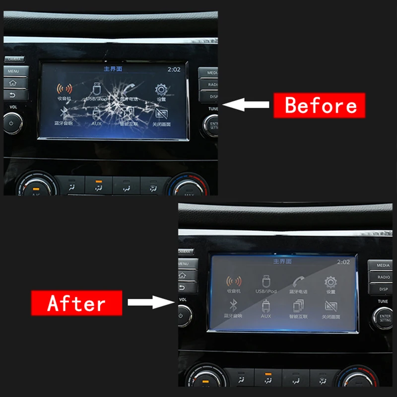 Для Nissan Qashqai J11 X trai T32 2014 2018 2019 2020 закаленное стекло для автомобильной навигации