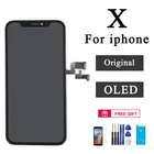 Оригинальный ЖК-дисплей OLED для Iphone X, сенсорный экран для 11 Pro XS MAX XR, ЖК-экран с 3D сенсорным дигитайзером в сборе, дисплей