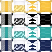 yellow series pillowcase decorative cushion covers geometric soft sofa chair pillow cover home decor cushions 4545cm