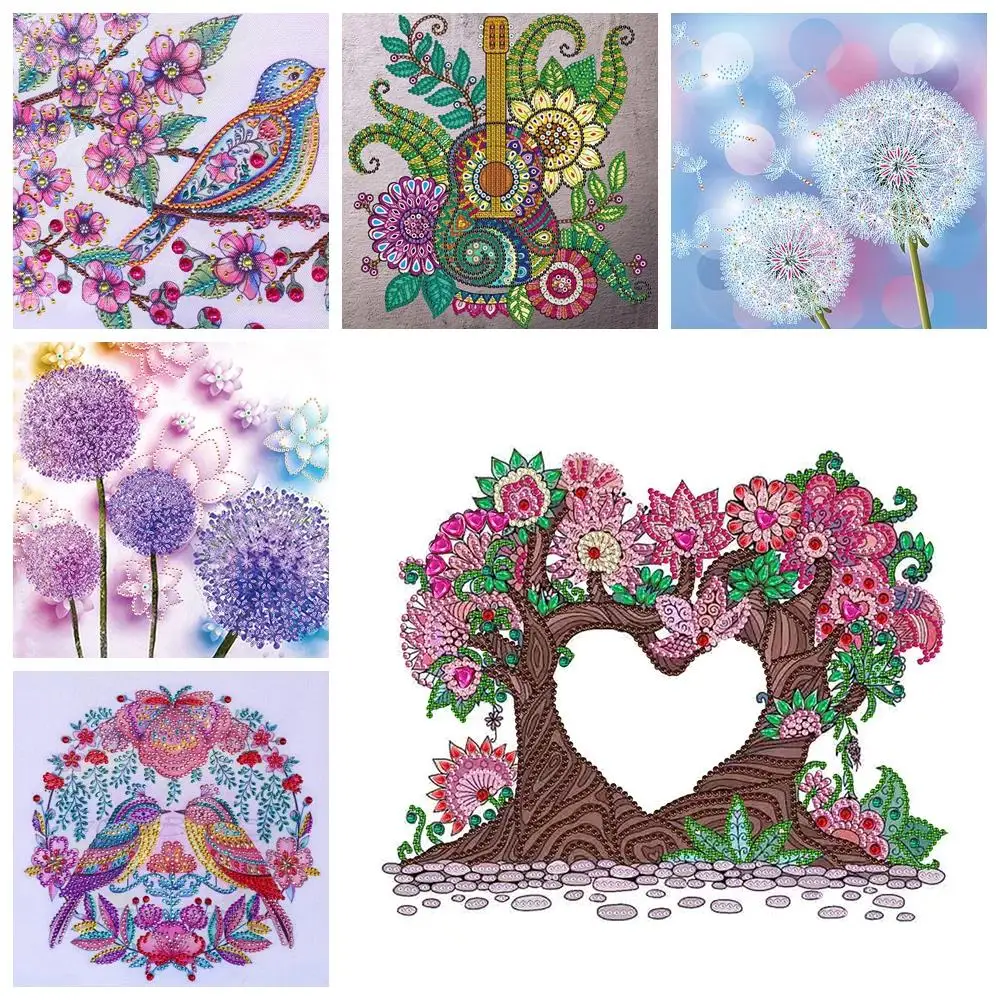 

Partial Special Shaped Drill Diamond Painting 5D DIY Flower Series Home Decoration Gift Hanging Painting Diamond Painting 30x30