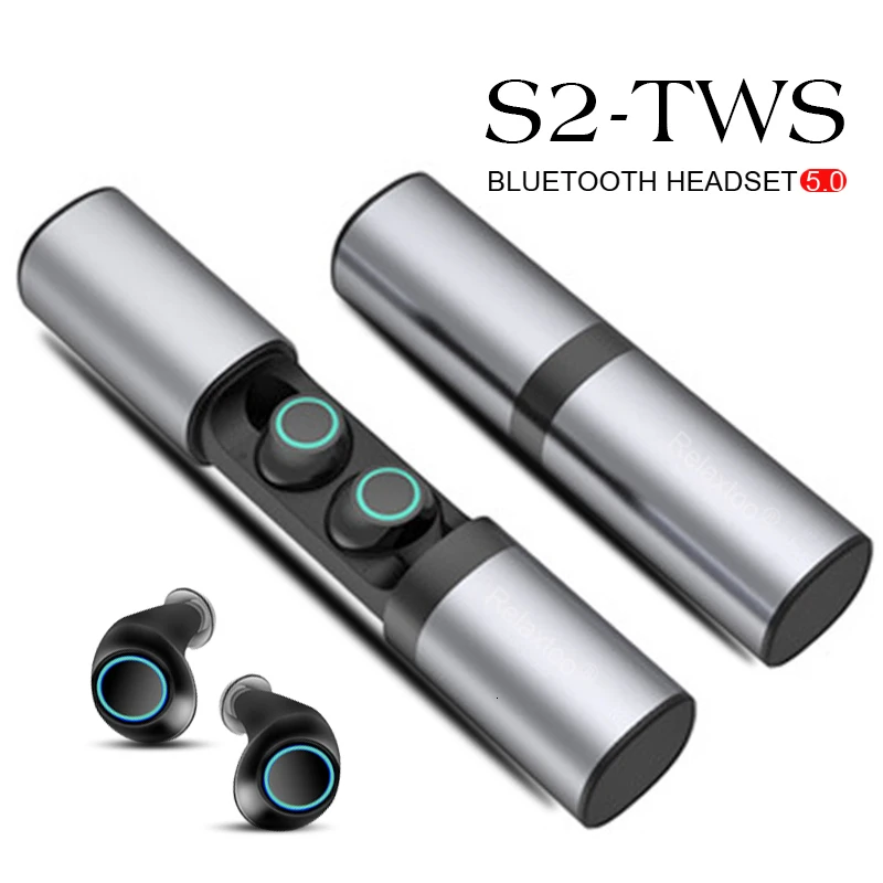 S2 настоящие беспроводные наушники Bluetooth гарнитура бинауральные TWS с зарядной