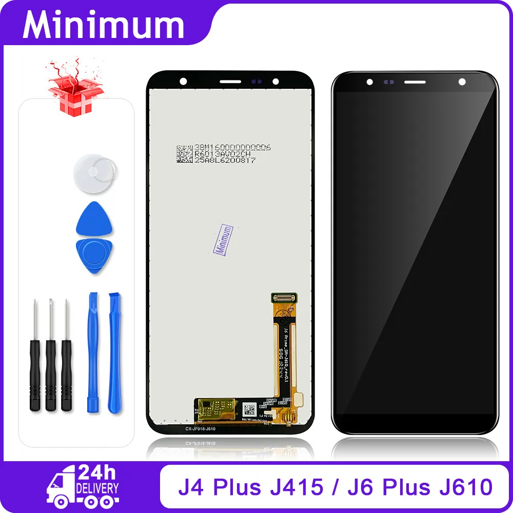 ЖК-дисплей 6 0 дюйма для Samsung Galaxy J4 + 2018 Plus J415 J415F J410 J6 J610 сенсорный экран с цифровым