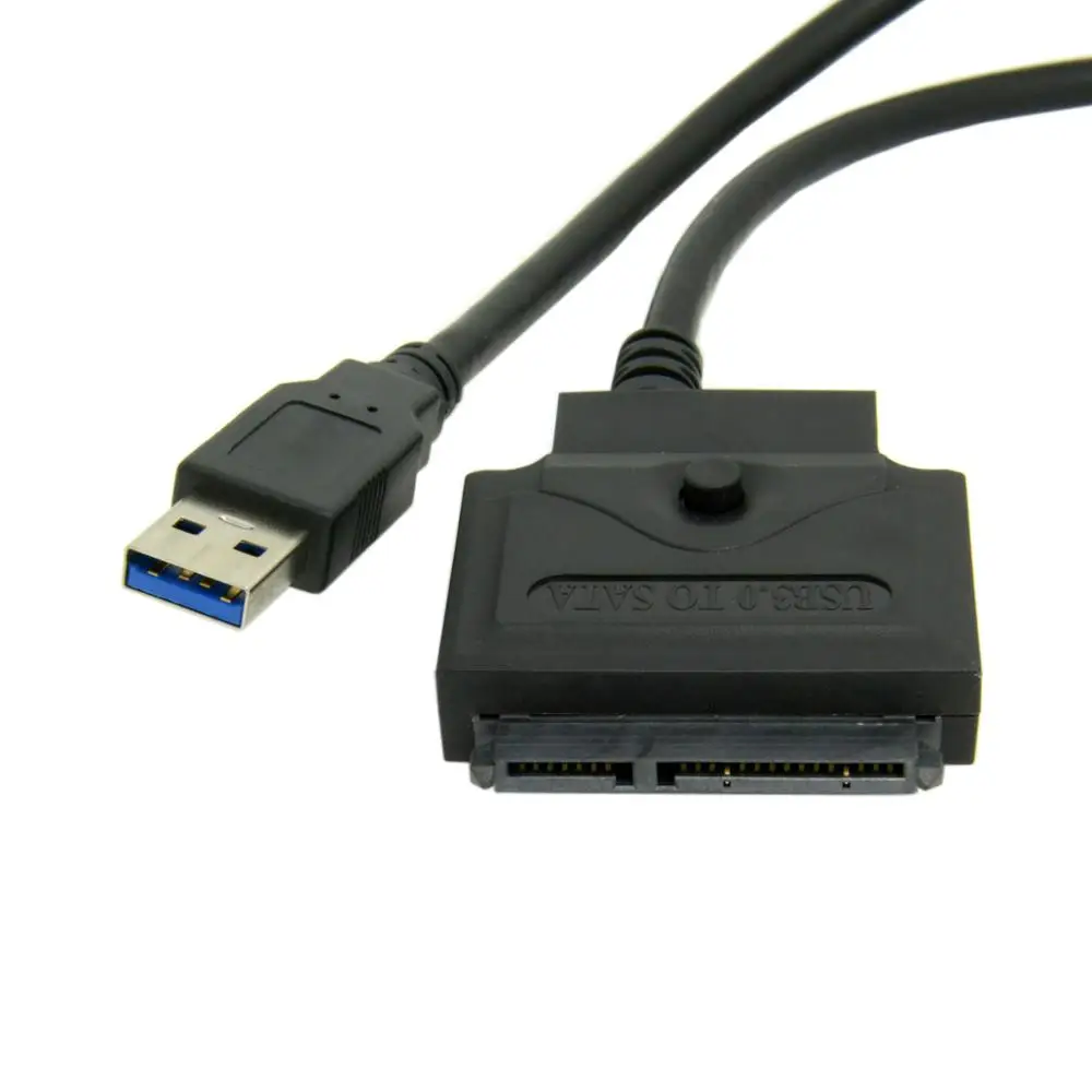 Адаптер USB 2 0 3 SATA 22 контакта черный|Компьютерные кабели и разъемы| |