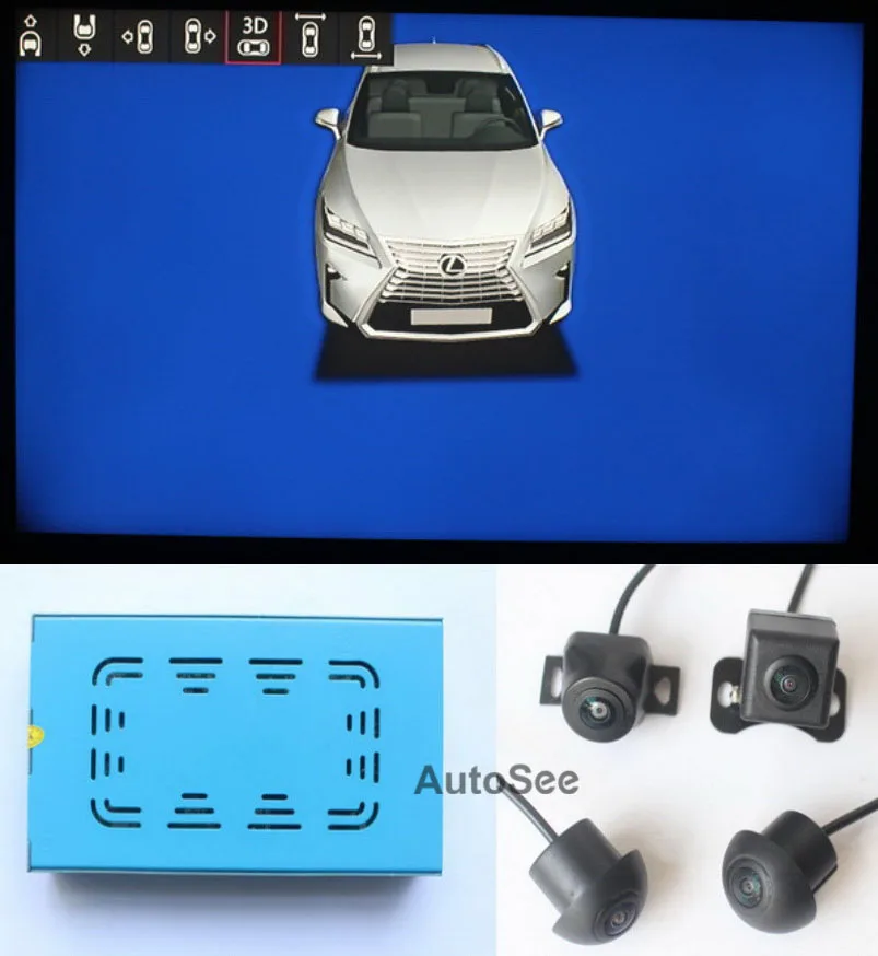 Для Lexus 360 градусов вокруг вида камеры Bird eye AVM DVR 1080P с активной - Цена: 19 106,72 руб.