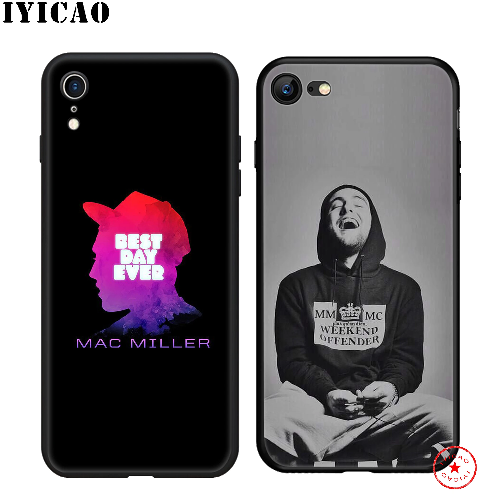 IYICAO Hip Pop Mac Miller мягкий черный силиконовый чехол для iPhone 11 Pro Xr Xs Max X или 10 8 7 6 6S Plus 5 5S |