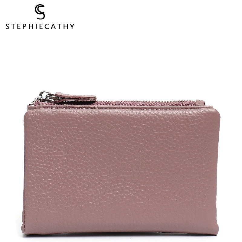 SC Модные женские короткие кошельки из натуральной кожи 2021 фирменный дизайн