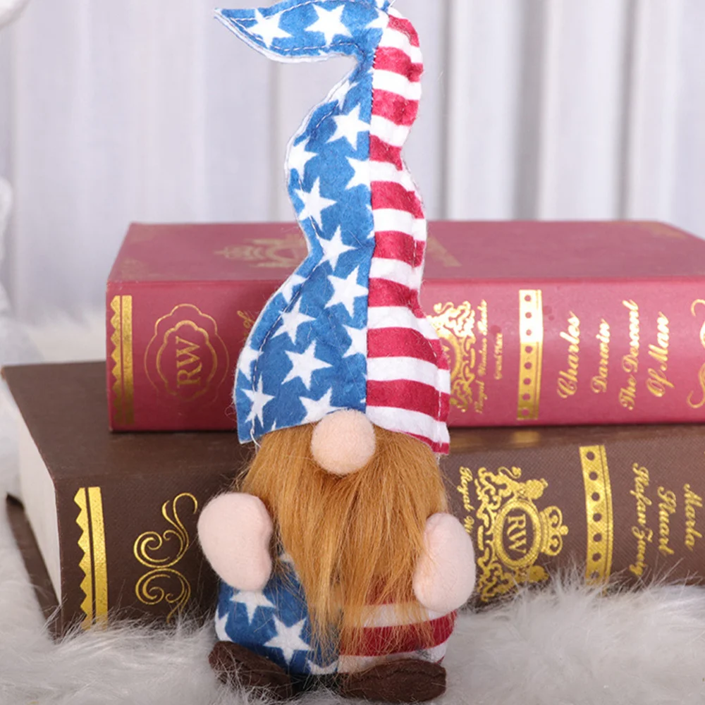

2pcs Independence Day Gnome Doll Ornaments Festival Decoration Accessories