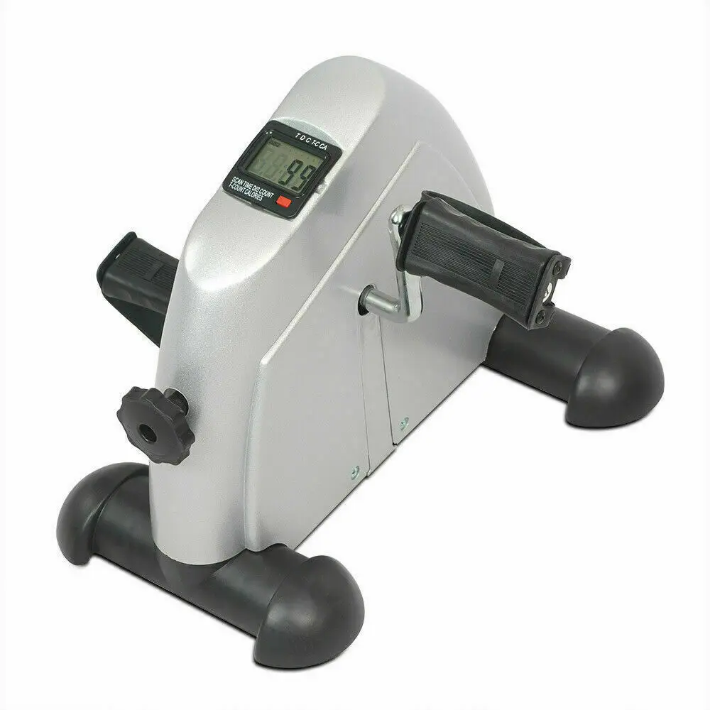 

Home Gym Exercise Pedal Mini Stepper Cycling Bike Fitness Trainer Workout Silver