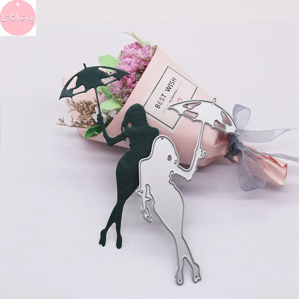 

Die Cutters For Crafts Umbrella Lady Paper Cutter Cutting Dies Scrapbook Die Cutter Scrapbooking Paper Puncher Stencils
