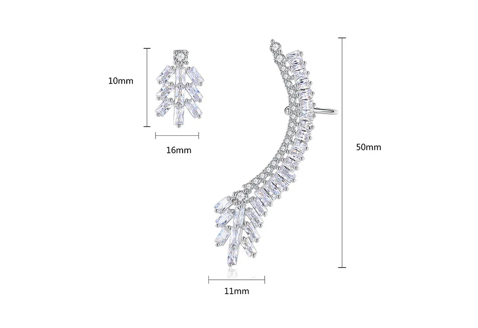 Модные ювелирные изделия цветные циркониевые серьги гипоаллергенные с