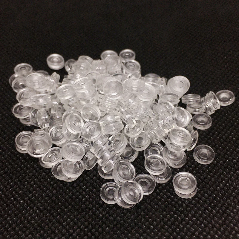 100 шт./лот серьги-клипсы аксессуары прозрачные пластиковые серьги-разделители
