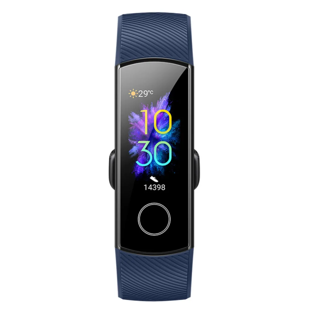 Новейший умный Браслет huawei Honor Band 5, кровяной кислород, цветной сенсорный экран, фитнес, пульс, водонепроницаемые Смарт-часы