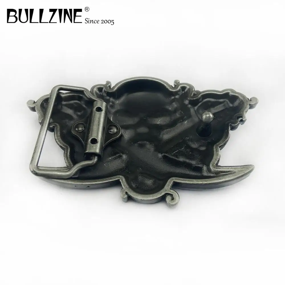 Bullzine цинковый сплав череп пряжка на ремешке роскошное под джинсы ковбойский