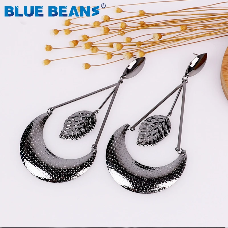 2019 модные золотые серьги для женщин длинные висячие металлические ювелирные