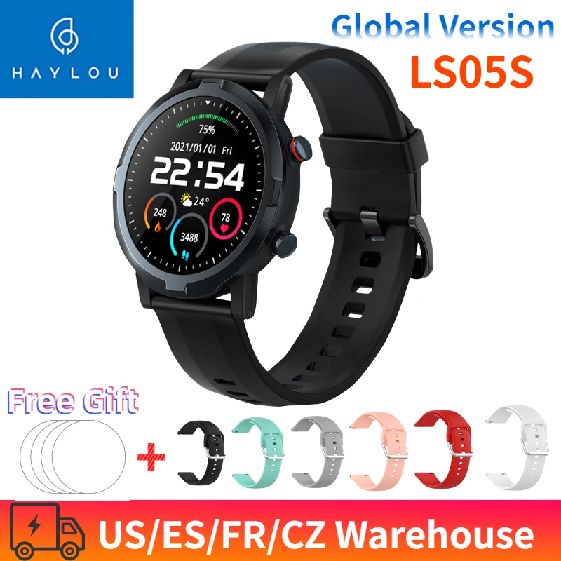 

2021 новые глобальная версия Haylou RT LS05S Смарт-часы Для мужчин Bluetooth Фитнес трекер IP68 Водонепроницаемый монитор сердечного ритма 스마트 워치