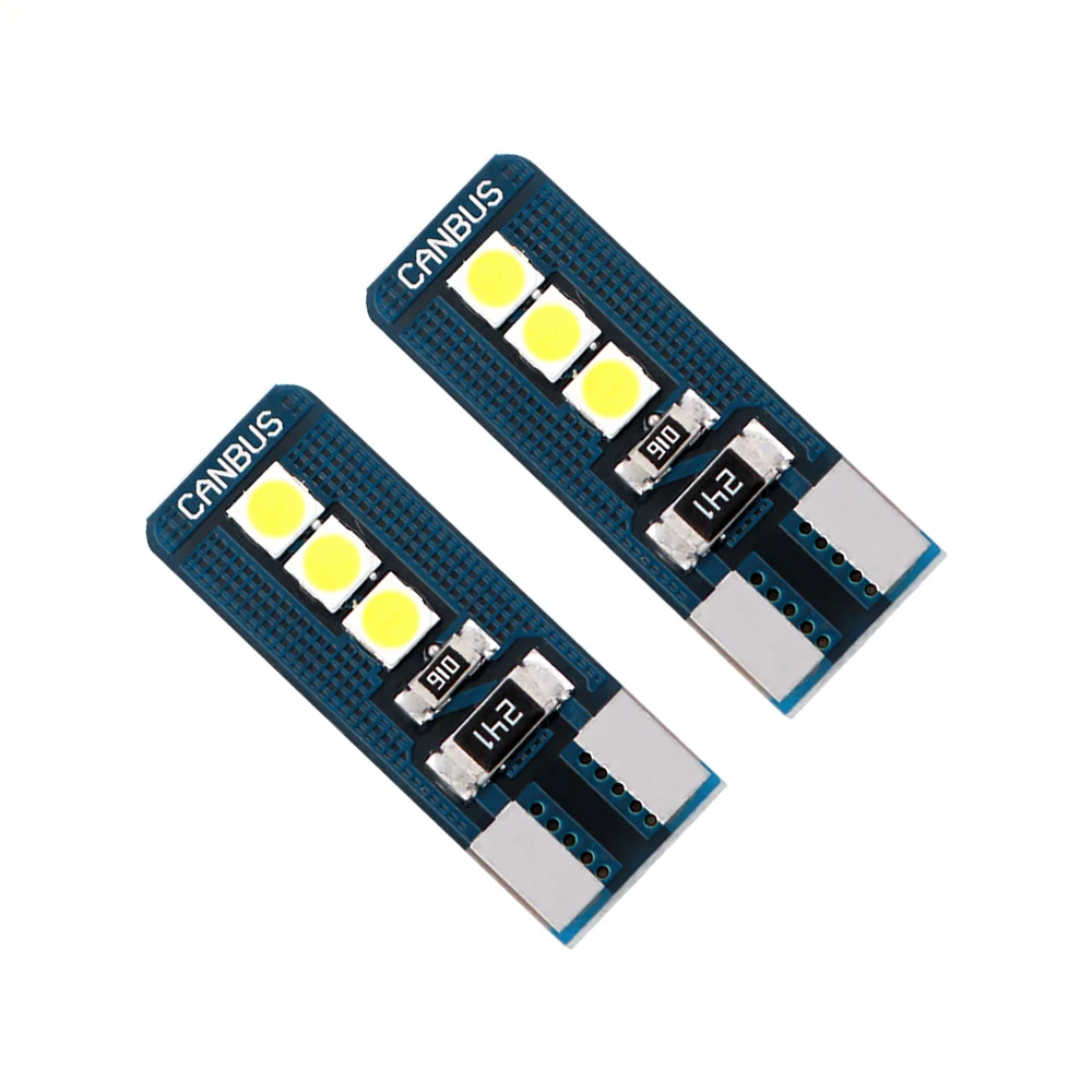 Автомобильные светодиодные лампы T10 3030 6SMD W5W автомобильные Сменные 194 168 Led для