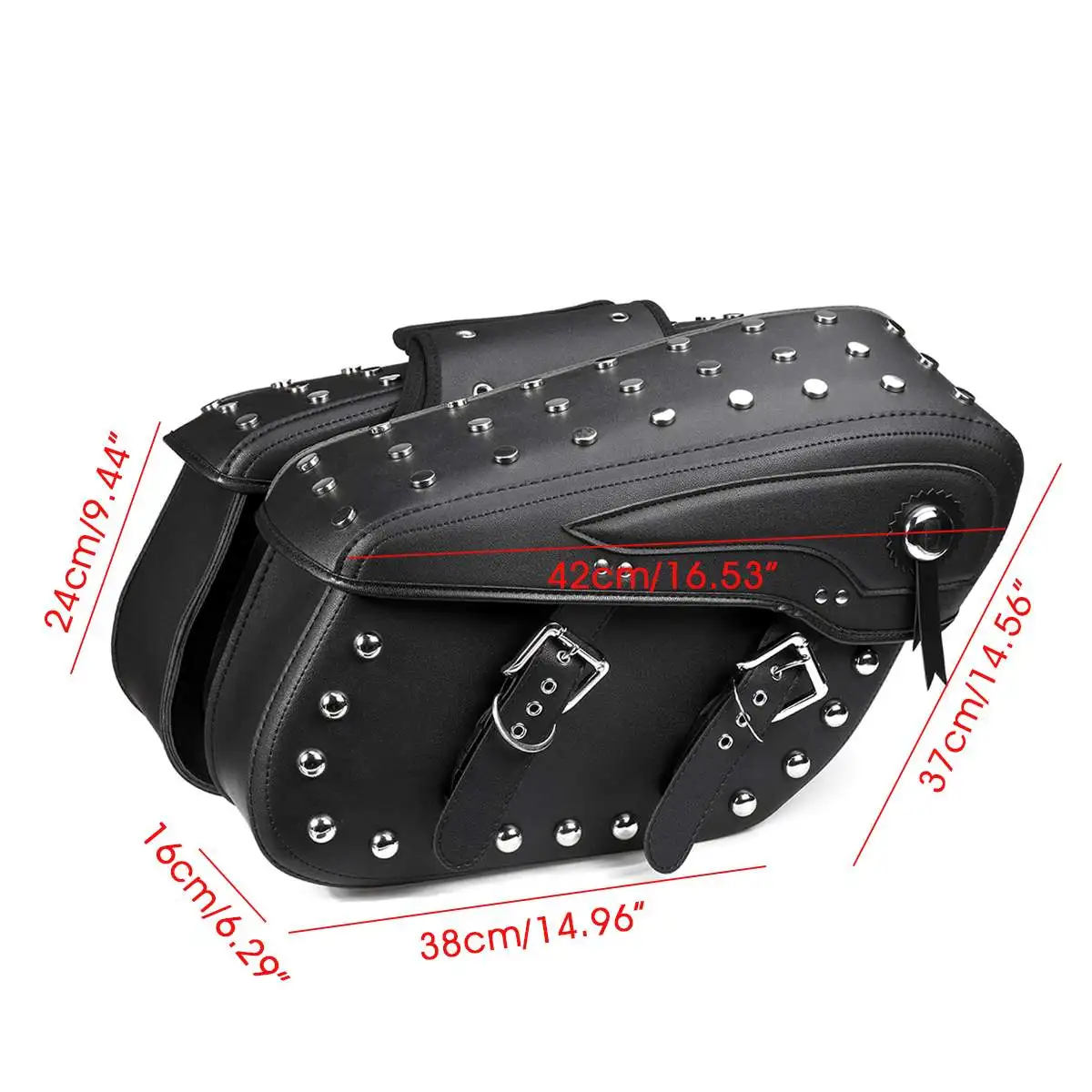 

Motorcycle Saddlebags PU Leather Side Tools Gloves Luggage Pouch Waterproof Saddle Bags Universal For Honda/Yamaha/Suzuki