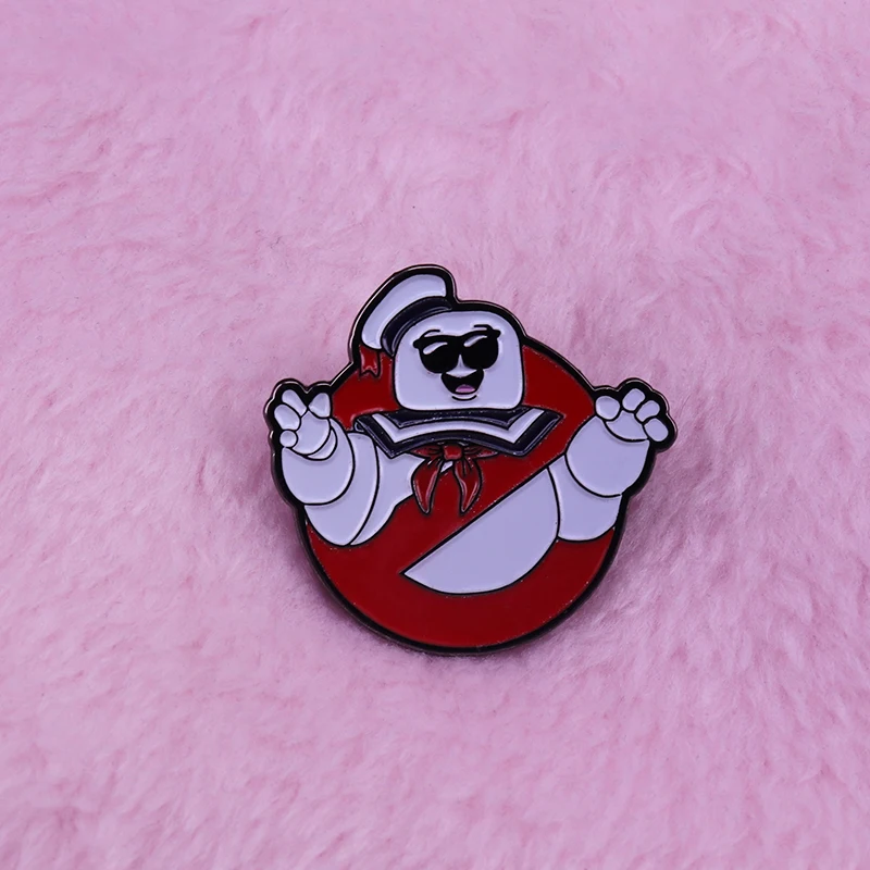 Значок с логотипом фильм Охотники за привидениями marshmallow счастливый подарок