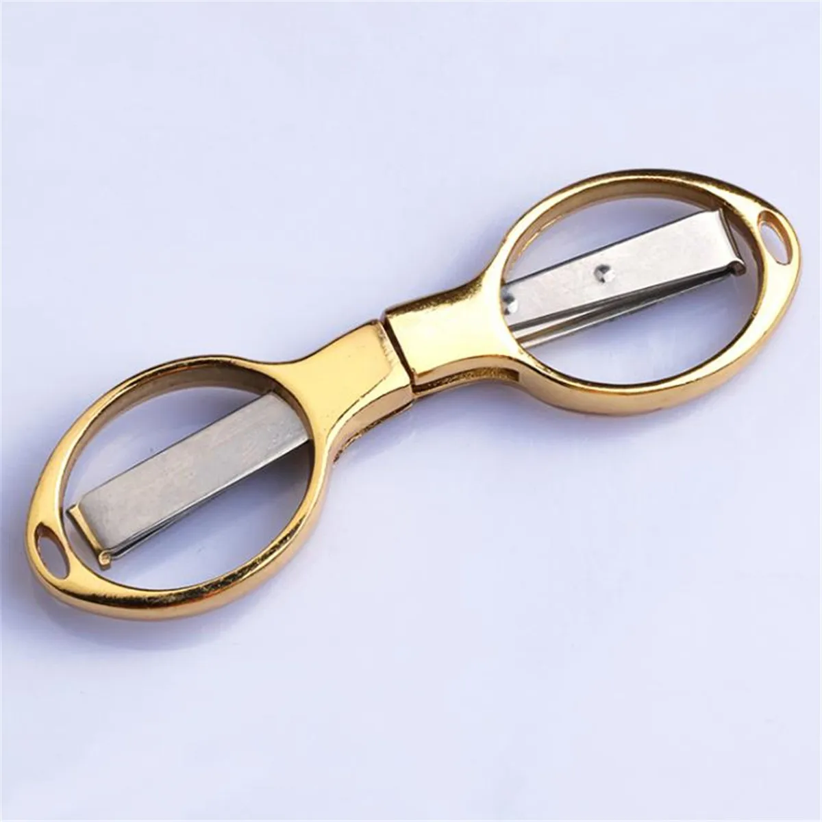 

Mini Cutter Folding Stainless Steel Scissors Fishing Scissor Keychain Camping