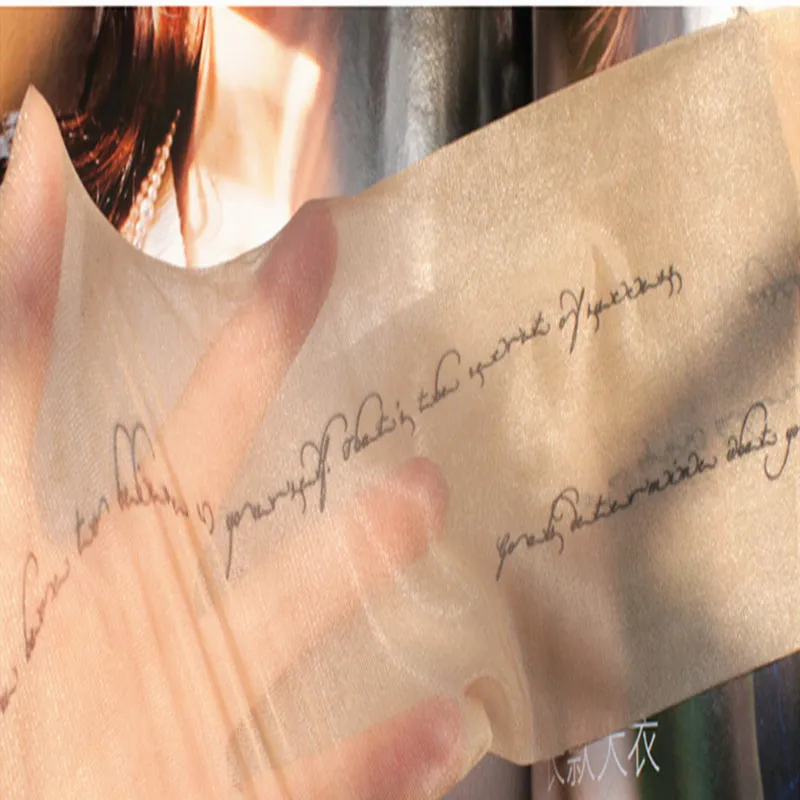 Женские модные колготки с буквенным принтом сексуальные тонкие шелковые чулки