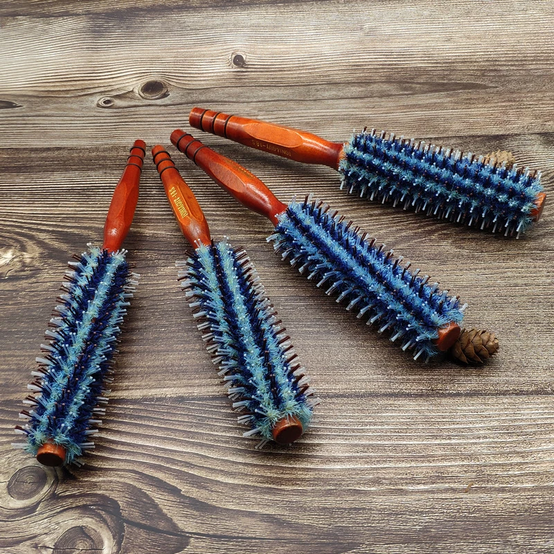 Расческа для завивки волос из натурального дерева женская домашнего ухода