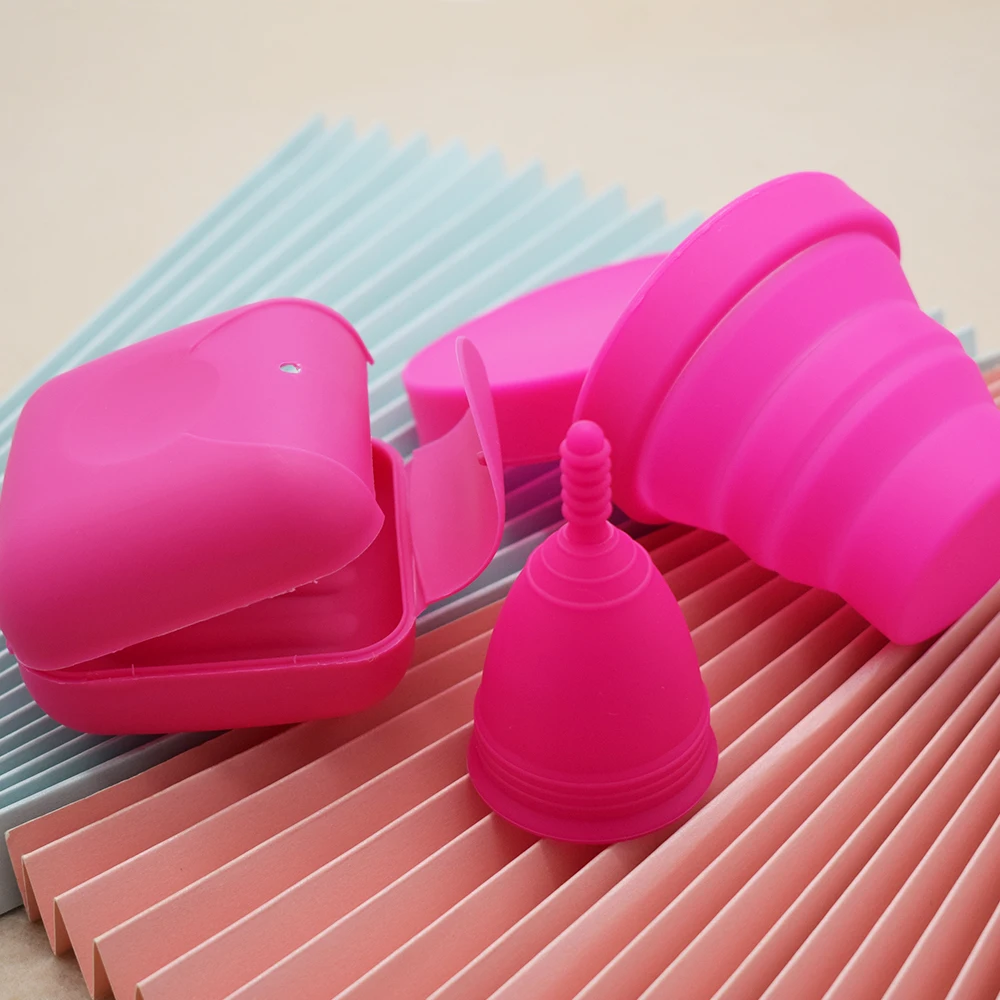 Timkdle Medical Silicone Menstrual Cup Period Feminine Hygiene Female Coletor with Box |