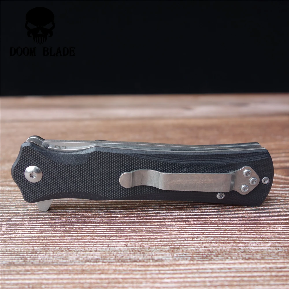 210 мм 100% D2 лезвие шарикоподшипник ножи тактический карманный складной нож G10