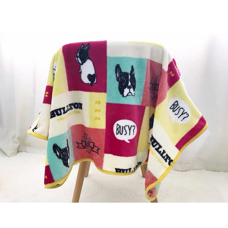 Супермягкое одеяло HZB01 для французского бульдога кровать маленьких средних и