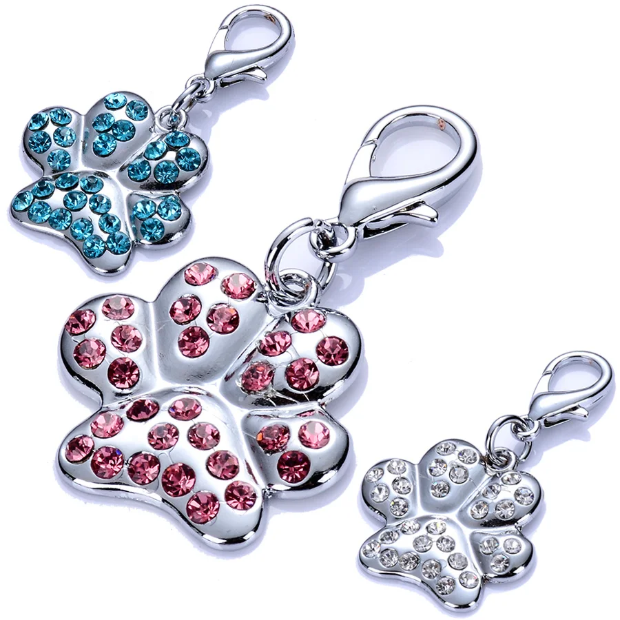 Стразы аксессуары для собак подвеска на собачий ошейник застежка Лобстер