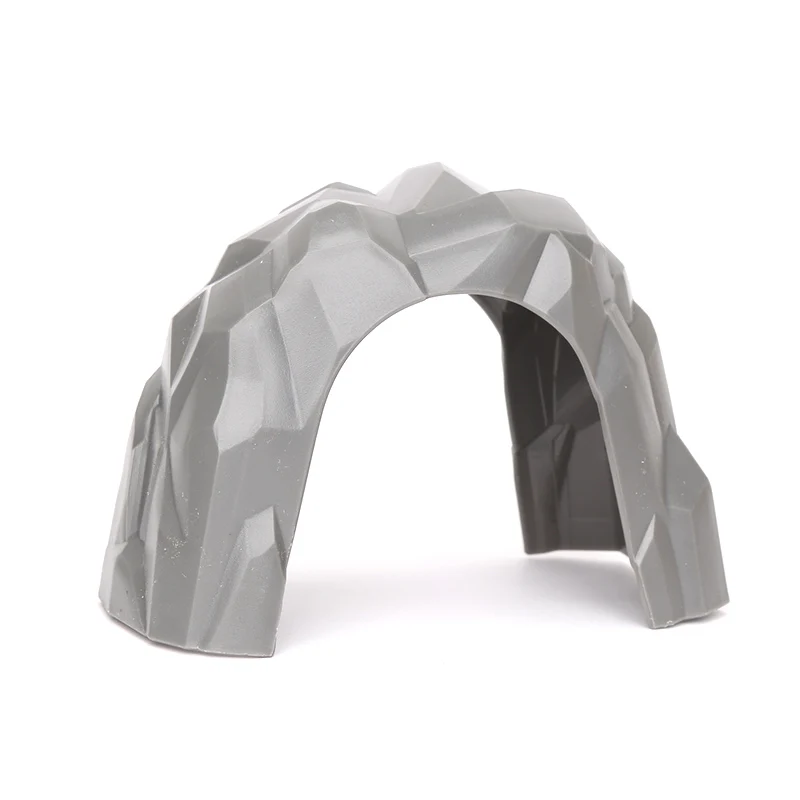 Plastic Gray Straight Track Tunnel Wooden Train Track Accessories Track Train Slot Wood Railway Toys bloques de construccion