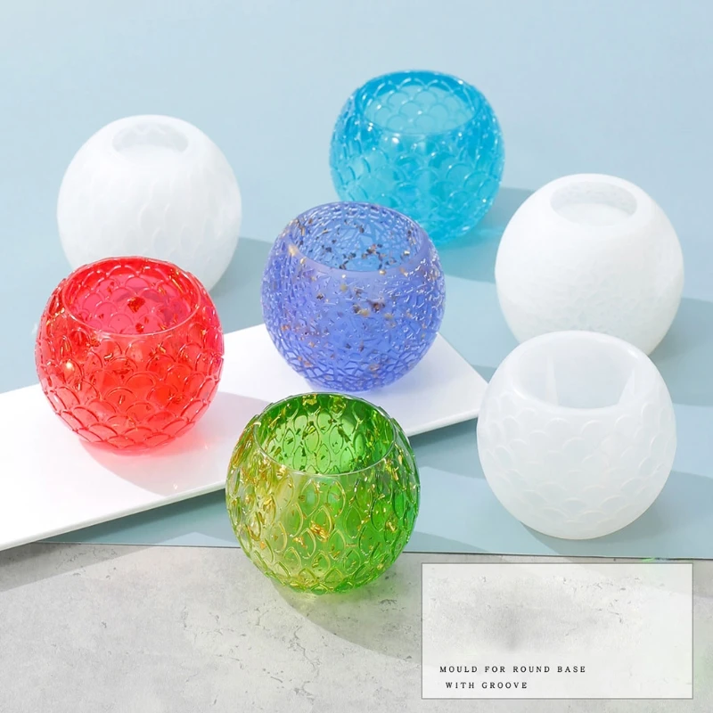 

Epoxy Mold Dish Succulent Flower Pot Silicone Mold Mirror Resin Storage Mold