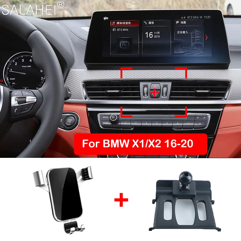 

Hot selling New Car Phone Holder for BMW X1 F48 / X2 F39 2018 2019 Air Vent ANTI-SKID Mount Bracket GPS Stand with Simple style