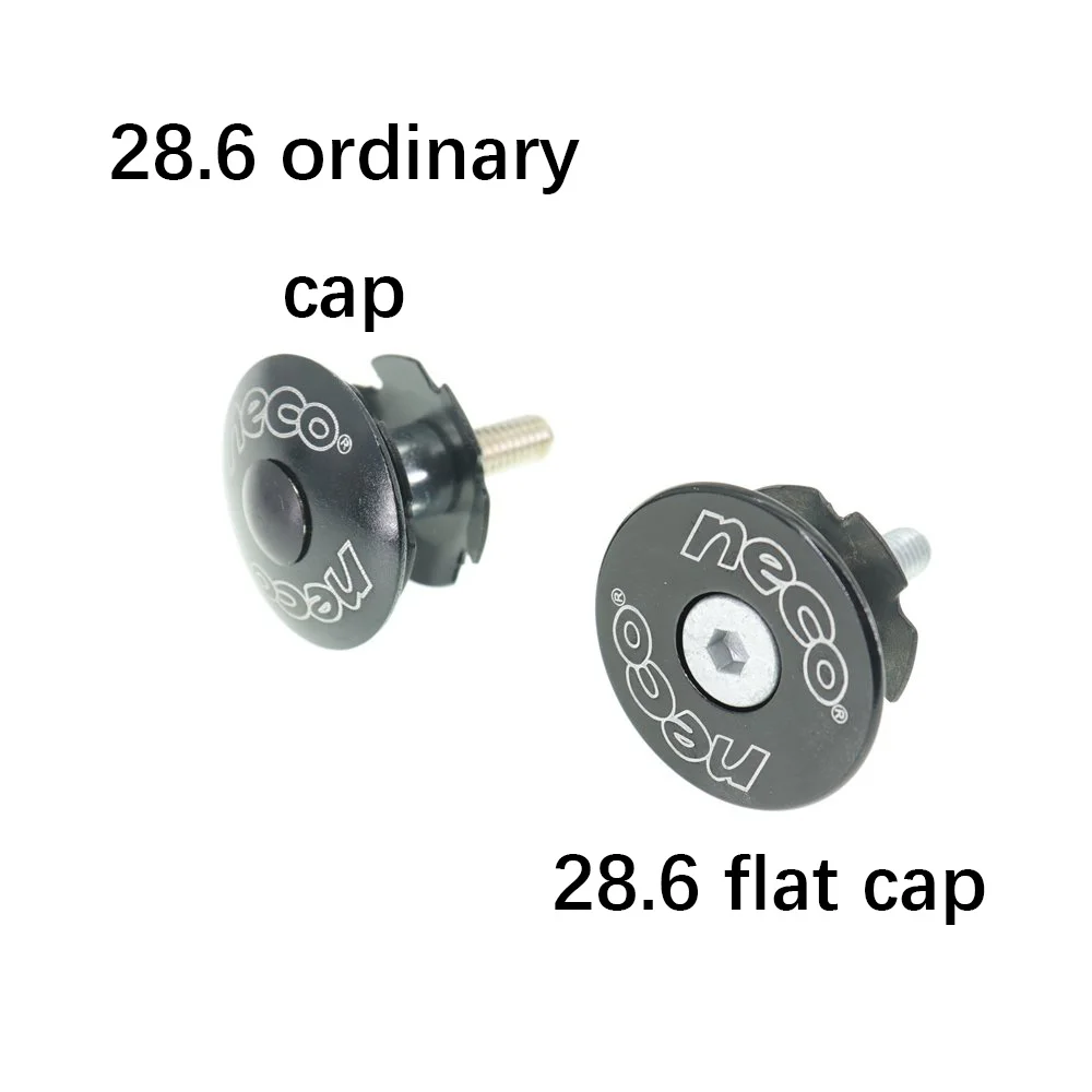Neco Bike Headset Star Nut Stem Top Cap Cover Cap Bolt For Fork 25.4/28.6/31.8/38.1 Mm 1 1/8 1/4 1/2 On.
