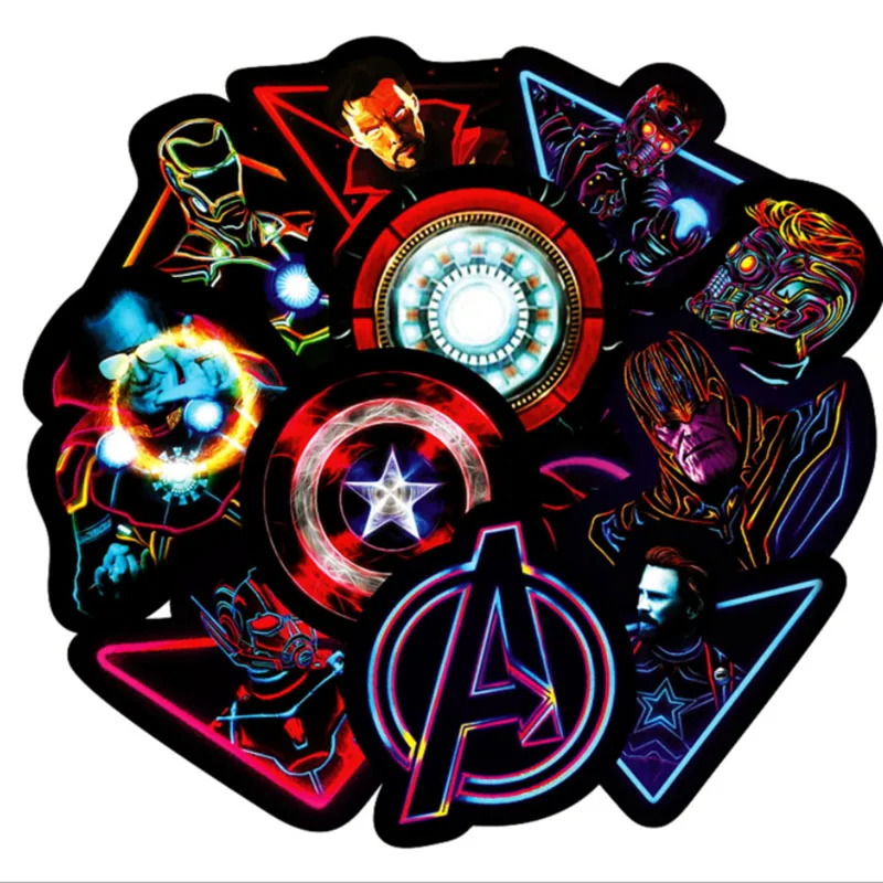 103060pcs neon superhero graffiti waterproof skateboard travel suitcase phone laptop luggage stickers diy kids girl toys free global shipping
