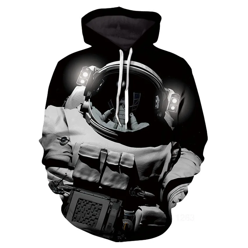 

3D Printed Astronaut Space Suit hoodie Hip Hop funny Sweatshirt Brand design hoodies fashion Cartoon Men women jacket