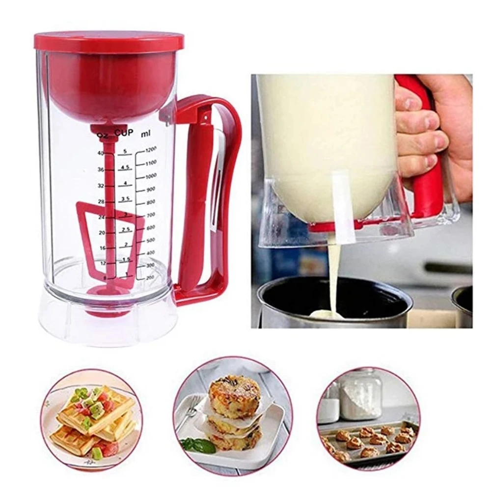 kitchen hand held electric pancake batter mixer dispenser blender machine baking tool kitchen appliance free global shipping