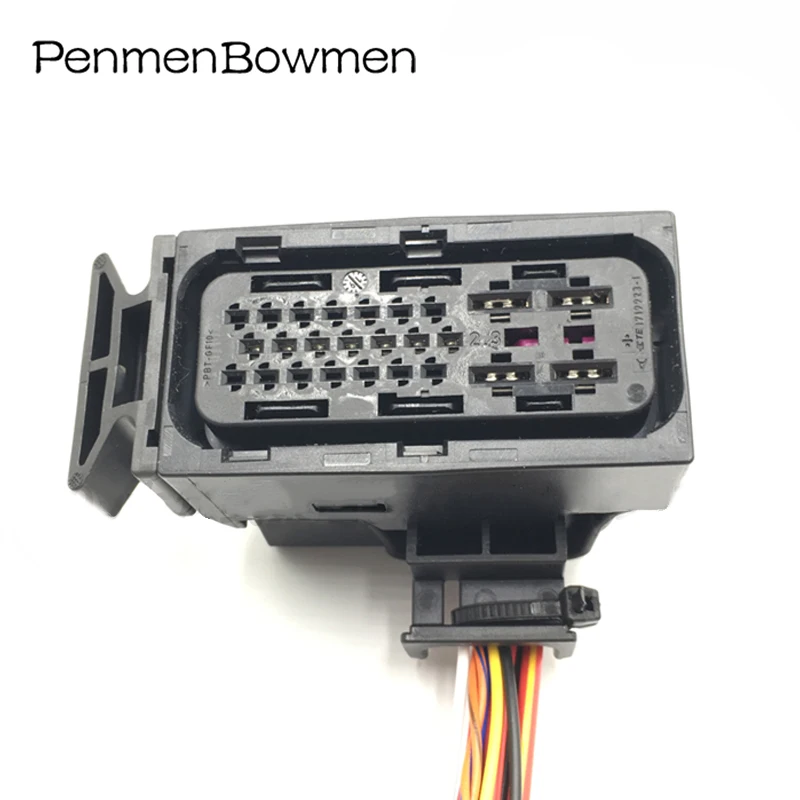 25-контактный автоматический 0AM 7-скоростной разъем жгута проводов клапана коробки передач DSG с двойным сцеплением 1719918 -1 для Skoda 1K0 973 213, не полная игла