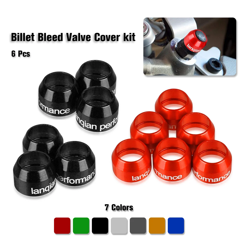 

6PCS For Ducati MONSTER 750 MONSTER 900 1993 1994 1995 1996 1997 1998 1999 2000 2001 2002 CNC Billet Bleed Valve Cover Kit