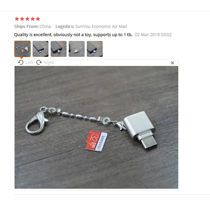 USPS Новое поступление mini type C Micro SD TF устройство для чтения карт памяти OTG адаптер USB 3,1 портативный Лидер продаж Прямая поставка
