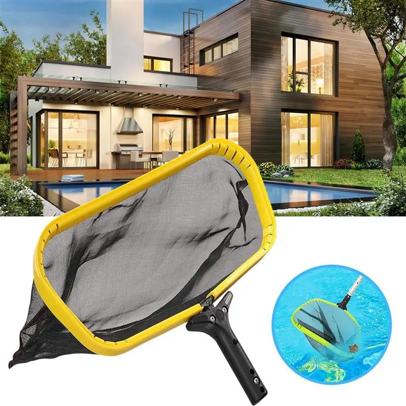 

Swimming Pool Cleaning Net Mesh Leaf Catcher With Deep Bag Professional Pond Fountain Rubbish Skimmer Swimming Pool Accessories