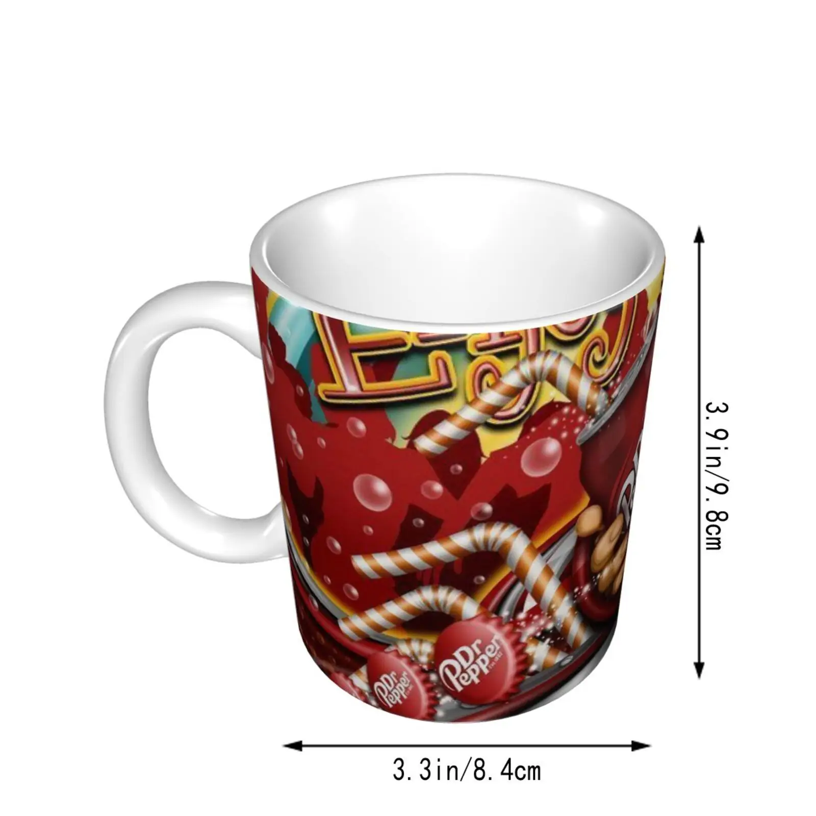 

Dr. Pepper #7 Printed Funny Coffee Ceramics Mug Tea Cup
