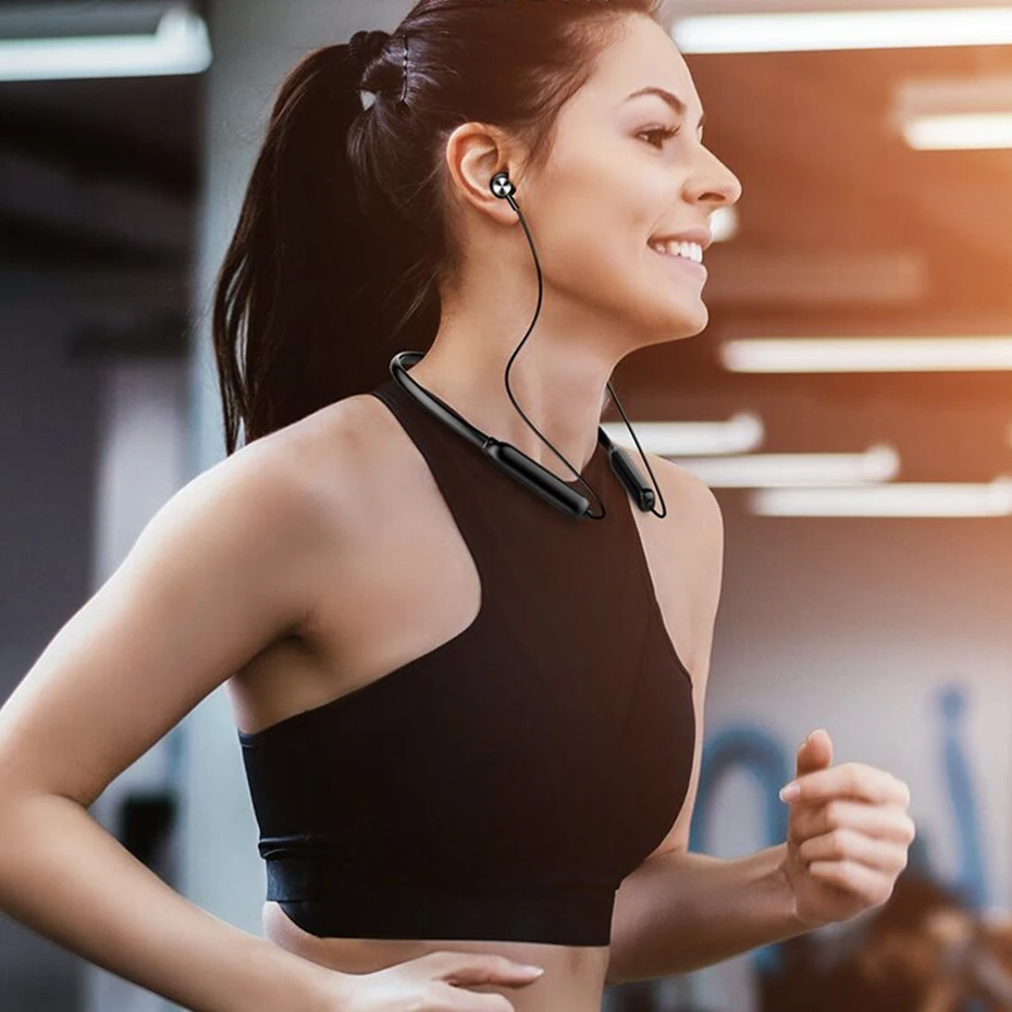 UTRAI Bluetooth наушники 5,0, беспроводные наушники для телефона Xiaomi, Спортивная игровая гарнитура с микрофоном, гарнитура Bluetooth с шейным ободом