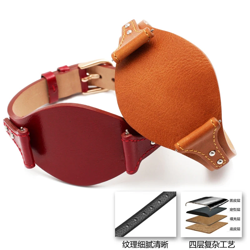 Genuine Leather For fossil ES4114 ES3838 ES4113 ES3625 ES3616 Women Watchbands small wristband 18mm Red Black Watch Strap