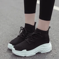2021 new sock sneakers plaform slip on breathable kniting casual women shoes good quality light mesh walking shoes