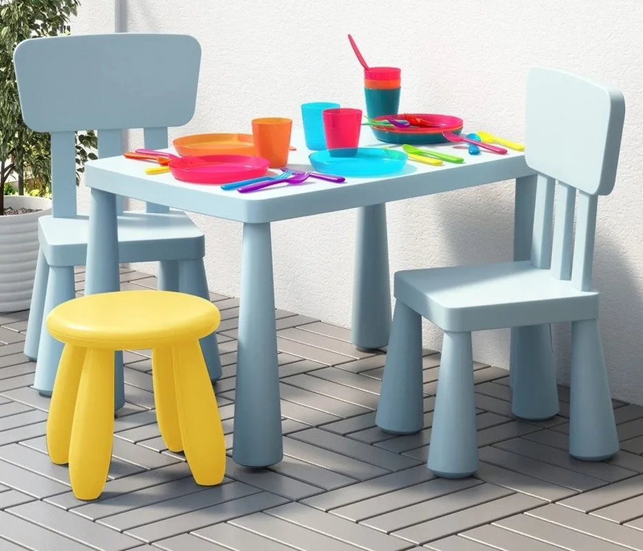 New Thickening Children's Desk and Chair Suit Combination Kindergarten Dining Table Set Kids Furniture | Мебель