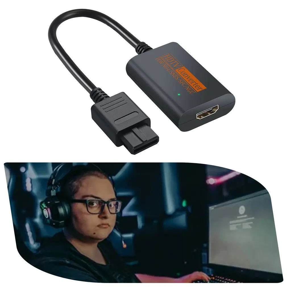 Адаптер-преобразователь для штепсельной вилки NGC/SNES/N64 в HDMI-совместимый - купить