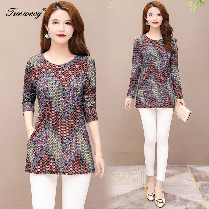 Женская Цветочная блузка с бриллиантами новинка 2020 элегантная повседневная