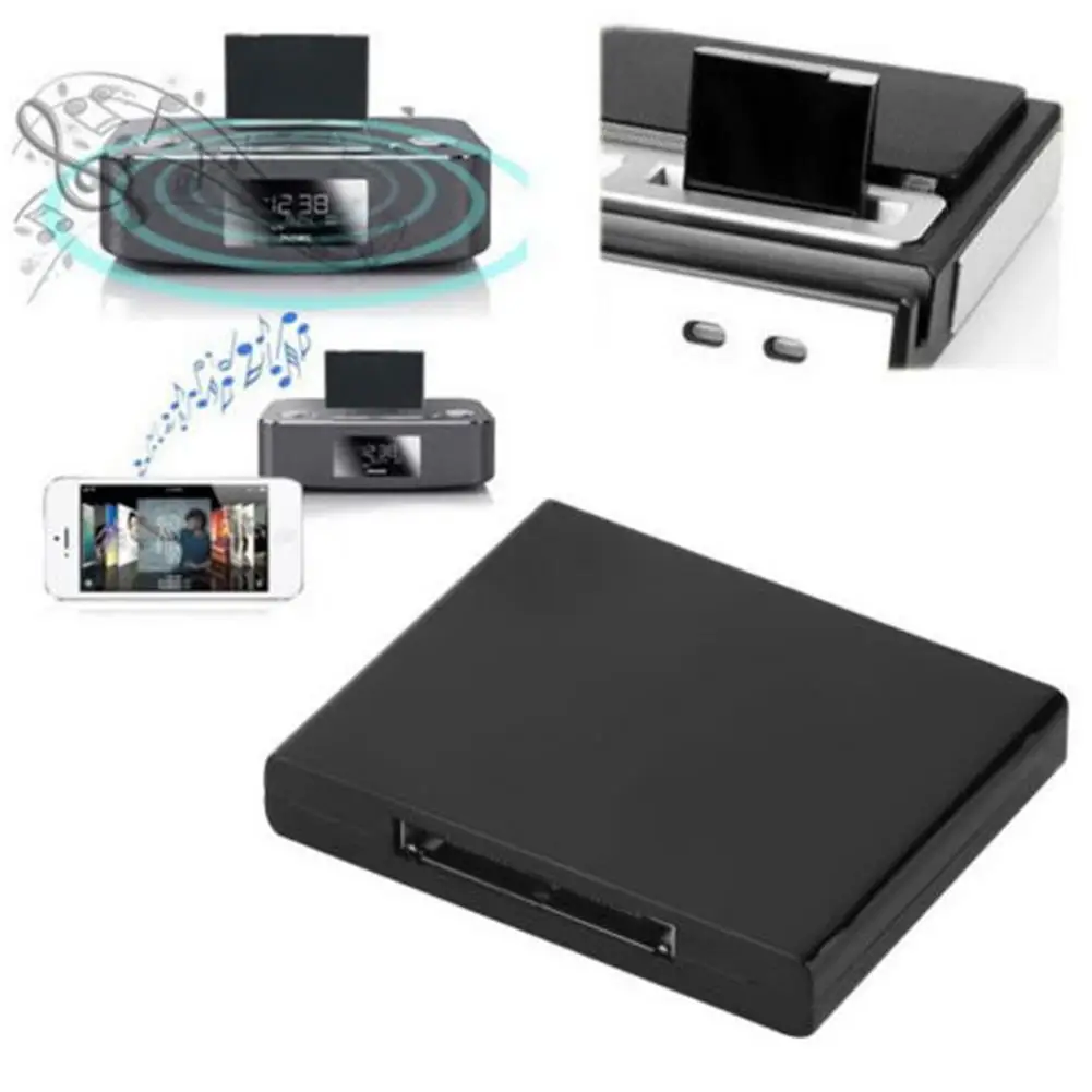 Bluetooth адаптеры Музыка Аудио приемник передатчик для 30pin IPod док-станция динамик