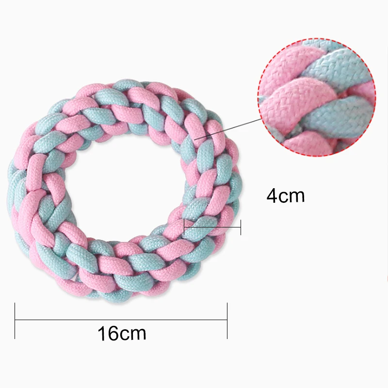 

Pets Dog Toy Bite Resistant Cotton Ball Stick Knot Rope Toy Toothbrush Interactive Dog Toys Large Small Chew Teeth Cleaning Toys