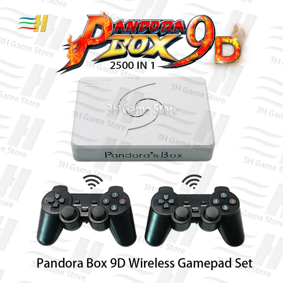 Pandora Box 9D материнская плата геймпад Набор двойной проводной геймпад беспроводной геймпад HDMI VGA подключение ТВ ПК 2500 В 1 Поддержка 3D Tekken